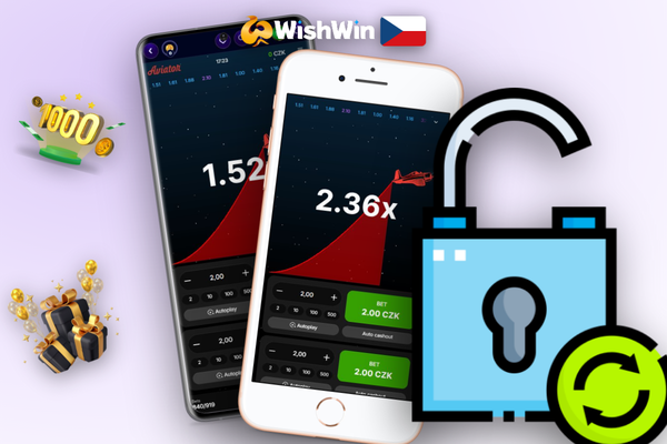 Rozhraní Aviator ve Wishwin Kasino se zvýrazněnou funkcí auto-cashout na 1,80x