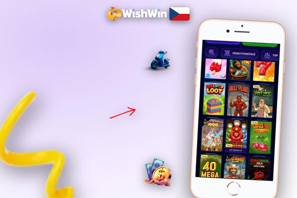 Zákaznická podpora přes živý chat v mobilní aplikaci Wishwin Kasino