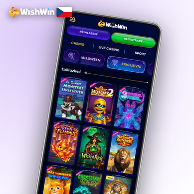 Mobilní aplikace Wishwin Kasino s výběrem tisíců slotů