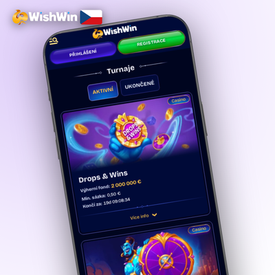 Uvítací balíček Wishwin Kasino: 250% bonus až 75 000 Kč a 400 free spinů