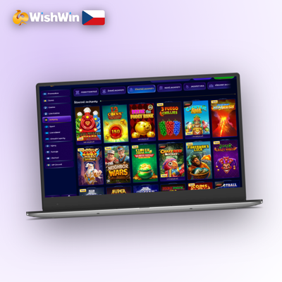 Desktopový klient Wishwin Kasino pro Windows v celoobrazovkovém režimu
