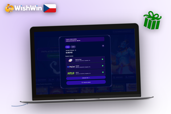 Zákaznická podpora Wishwin Kasina přes živý chat při potížích s vkladem